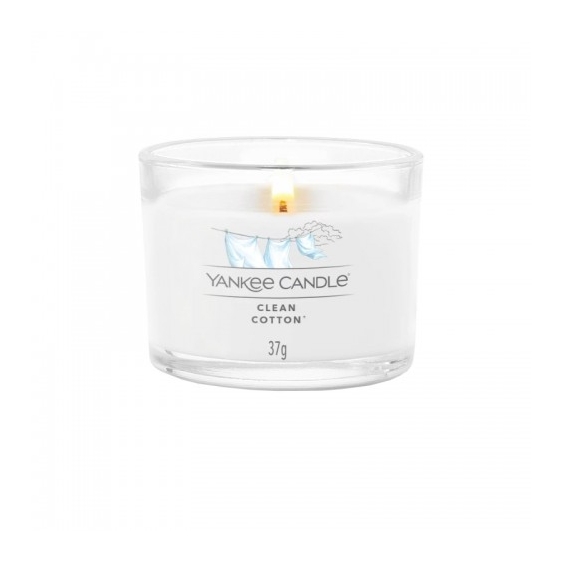 Yankee Candle Clean Cotton Candela Votiva In Vetro 37 G