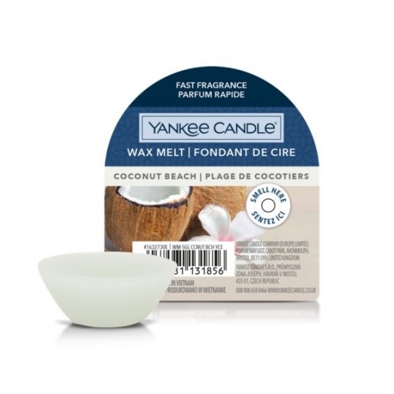 Yankee Candle Coconut Beach Cera Profumata Da Fondere