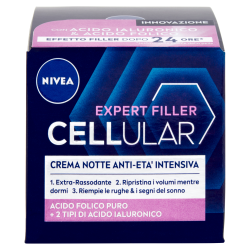 Nivea Expert Filler Cellular Crema Notte Anti-Età Intensiva 50 Ml