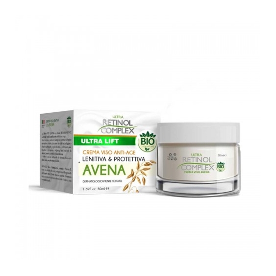 Retinol Complex Ultra Lift Avena Crema Viso Anti-Age Lenitiva E Protettiva 50 Ml