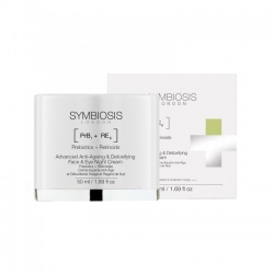 Symbiosis Prebiotici + Retinoidi Crema Notte Avanzata Anti-Età E Detox Per Viso E Occhi 50 Ml