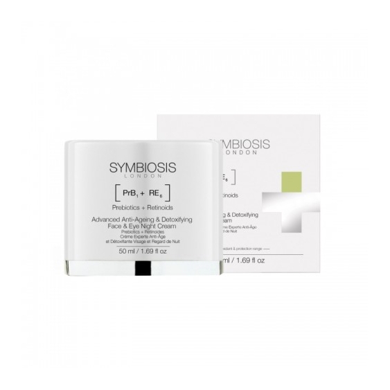 Symbiosis Prebiotici + Retinoidi Crema Notte Avanzata Anti-Età E Detox Per Viso E Occhi 50 Ml