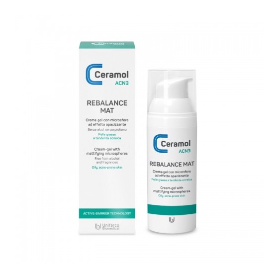 Unifarco Ceramol Acn3 Rebalance Mat Crema Gel Opacizzante 50 Ml