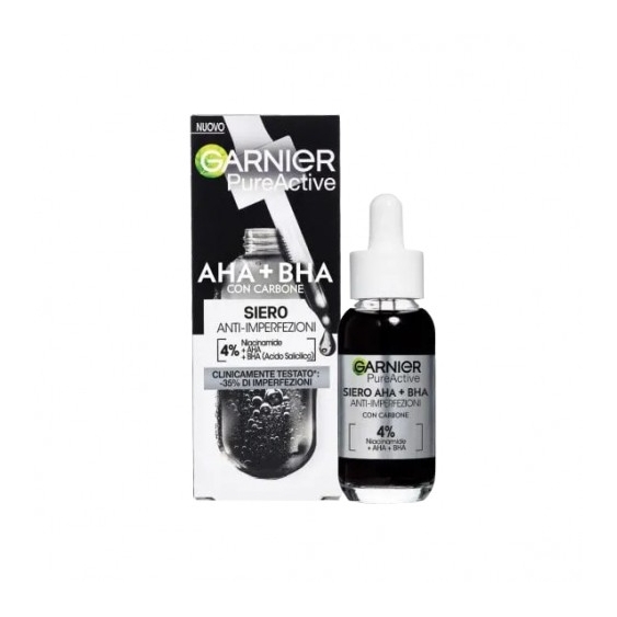 Garnier Pure Active Aha + Bha Siero Anti-Imperfezioni 30 Ml