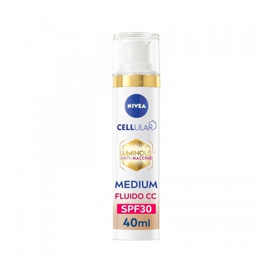 Nivea Luminous 630 Anti-Macchie 3-In-1 Fluido Cc Spf30 N.02 Medium
