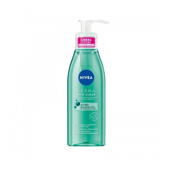 Nivea Derma Skin Clear Gel Detergente Anti-Imperfezioni 150 Ml