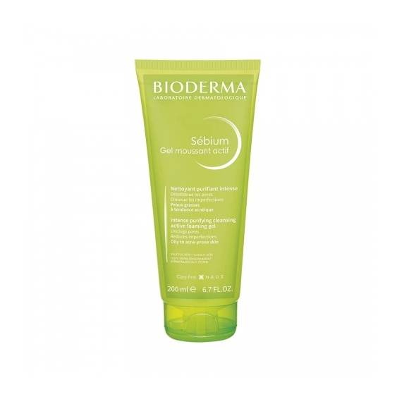 Bioderma Sébium Gel Moussant Actif Gel Detergente Attivo Per Pelle Grassa 200 Ml