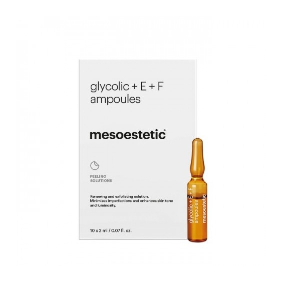 Mesoestetic Glycolic + E + F Ampoules Trattamento Esfoliante 10X2 Ml