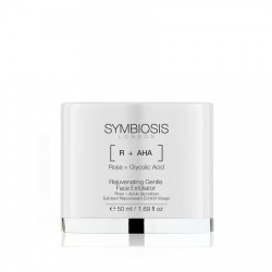 Symbiosis Rosa + Acido Glicolico Esfoliante Viso Ringiovanente Delicato 50 Ml