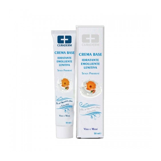 Cura Farma Crema Base Idratante Emolliente E Lenitiva Per Mani E Viso 50 Ml