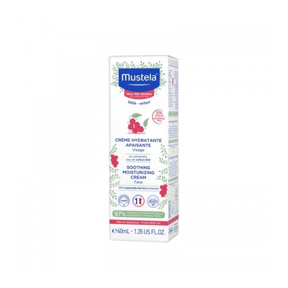 Mustela Soothing Moisturizing Cream Face Crema Idratante Lenitiva Per Il Viso 40 Ml