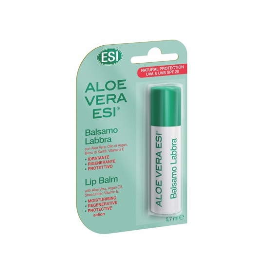 Esi Aloe Vera Balsamo Labbra Idratante Rigenerante E Protettivo Con Spf20