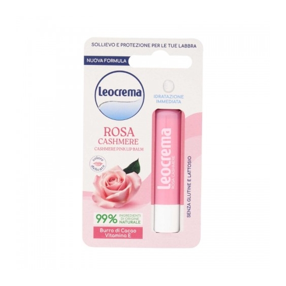 Leocrema Lip Balm Rosa Cashmere Balsamo Labbra Idratante 5,5 Ml