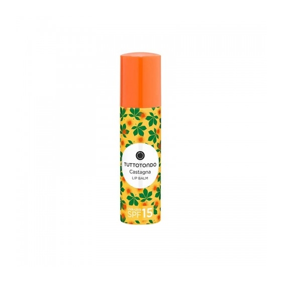 Tuttotondo Castagna Lip Balm Spf15 Balsamo Per Le Labbra Nutriente E Protettivo