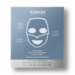 111 Skin Sub-Zero De-Puffing Energy 5 Maschere Anti-Gonfiore Da 30 Ml