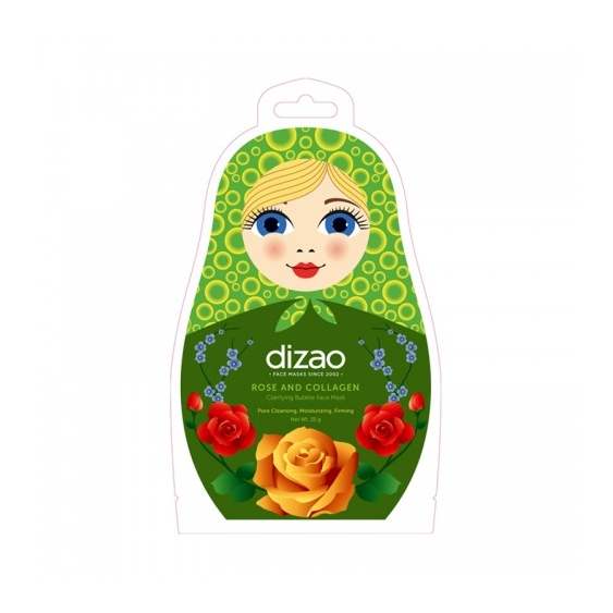 Dizao Matrioska Bolle Di Rosa E Collagene Maschera Viso Purificante
