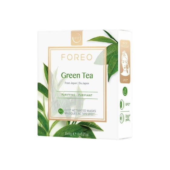 Foreo Green Tea Ufo Activated Masks 6 Maschere Purificanti Da 6 G