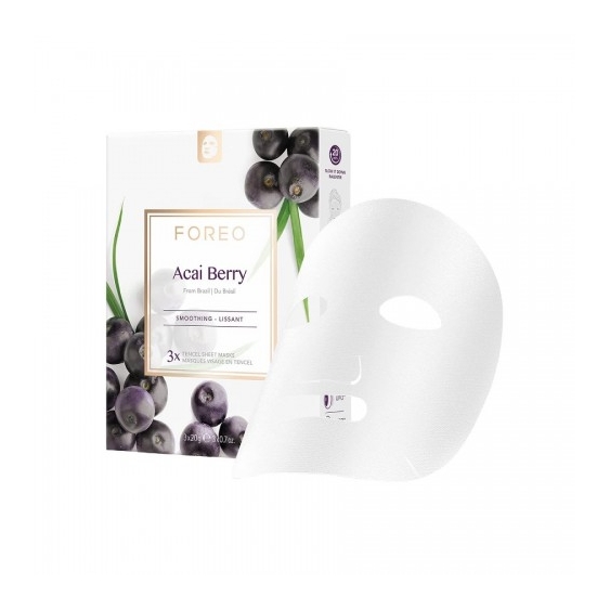 Foreo Acai Berry 3 Maschere In Tessuto Leviganti