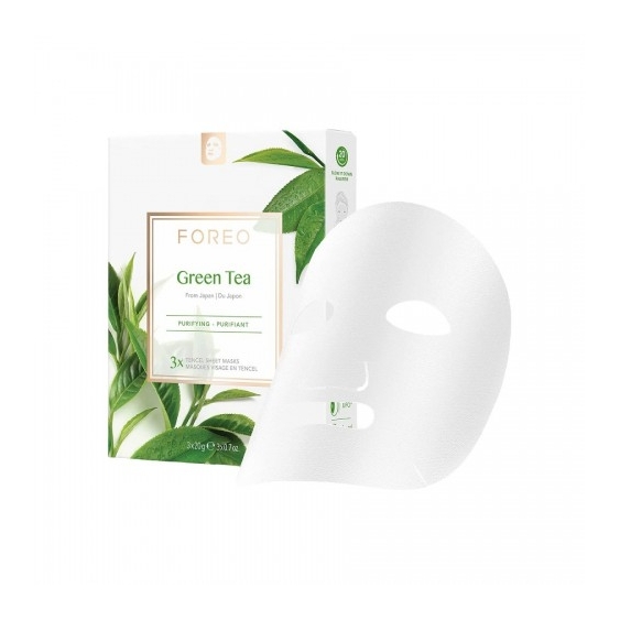 Foreo Green Tea 3 Maschere In Tessuto Purificanti