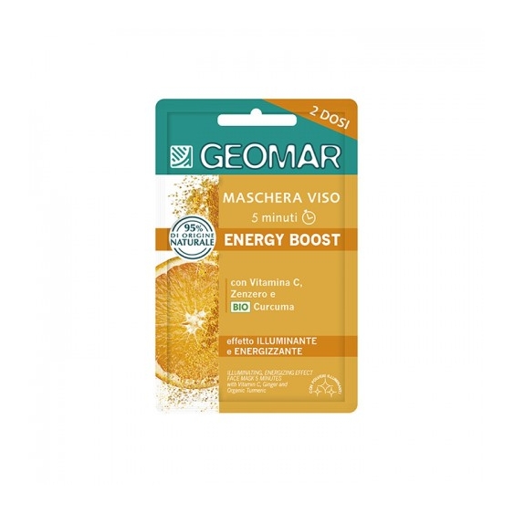 Geomar Energy Boost Maschera Viso Illuminante E Energizzante 2 Dosi