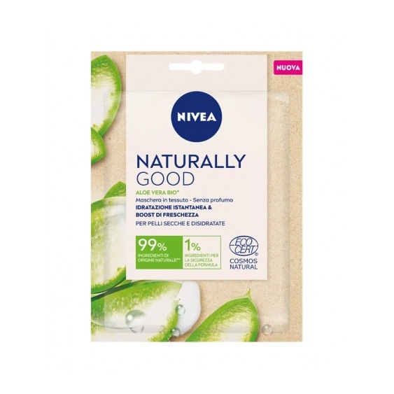 Nivea Naturally Good Maschera Idratante In Tessuto Con Aloe Vera