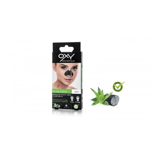 Oxy Black Line Black Strips 8 Cerottini Purificanti Per Naso E La Zona-T