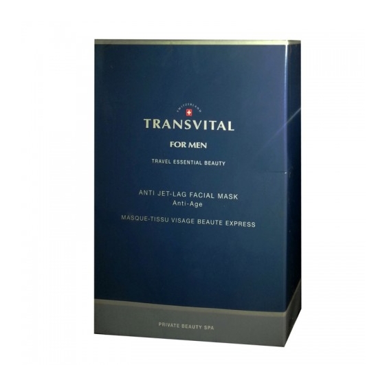Transvital Anti Jet Lang Facial Mask 4 Maschere In Tessuto Da 30 Ml