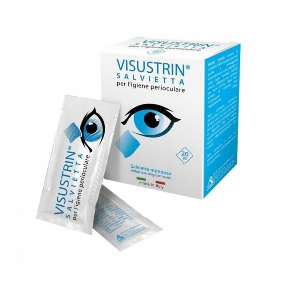 Pietrasanta Pharma Visustrin 20 Salviette Monouso Per L'Igiene Perioculare