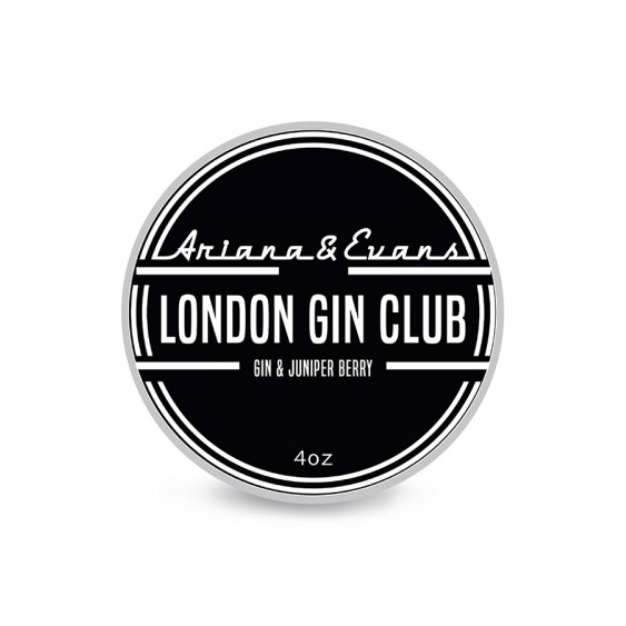 Ariana & Evans London Gin Club Gin & Juniper Berry Shaving Soap Sapone Da Barba Profumato 118 Ml