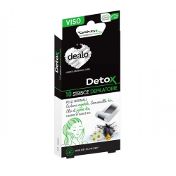 Dealo Detox 10 Strisce Depilatorie Per Il Viso