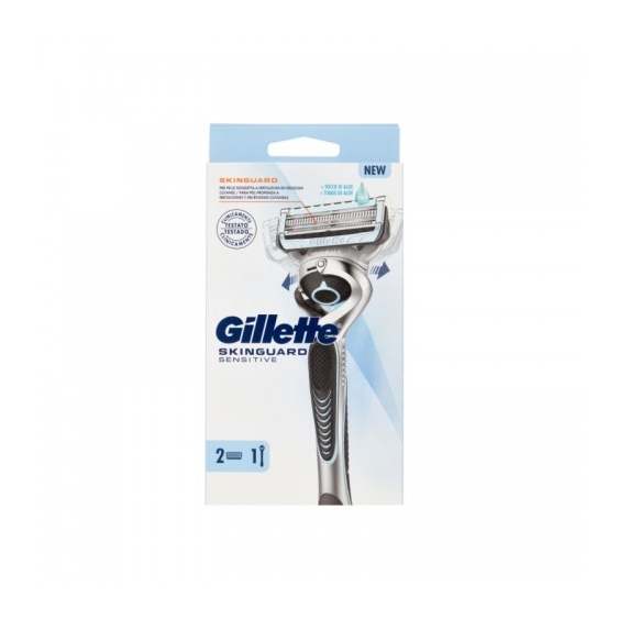 Gillette Skinguard Sensitive 1 Rasoio + 2 Lamette