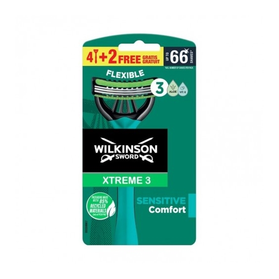 Wilkinson Xtreme 3 Sensitive 6 Rasoi Usa E Getta Sensitive Comfort