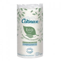 Cotoneve Bio Line 50 Dischetti Struccanti Maxi Ovali In Cotone Biologico