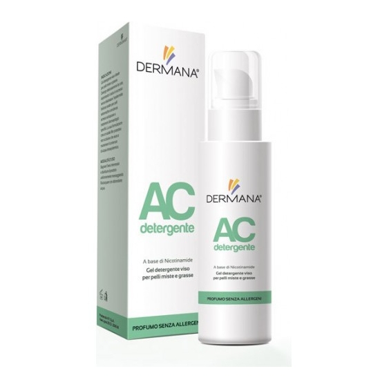 Dermana Detergente Gel Per Il Viso Per Pelli Miste E Grasse Ac Detergente 100 Ml