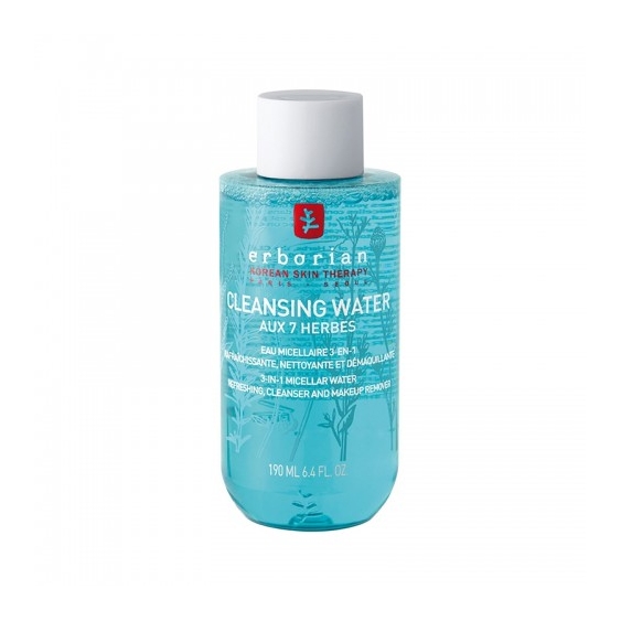 Erborian Cleansing Water Aux 7 Herbes Acqua Micellare Detergente E Struccante Coreana 190 Ml