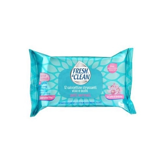 Fresh & Clean 12 Salviettine Struccanti Per Viso E Occhi
