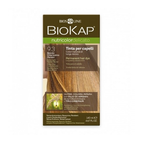 Bios Line Biokap Nutricolor Delicato Tinta Per Capelli N.9.3 Biondo Chiarissimo Dorato