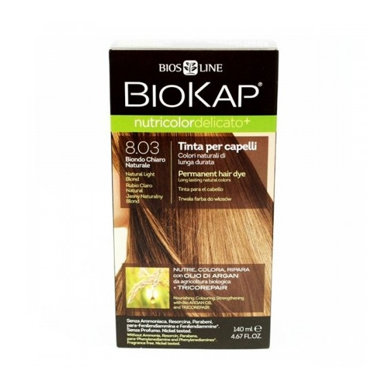 Bios Line Biokap Nutricolor Delicato Tinta Per Capelli N.8.03 Biondo Chiaro Naturale