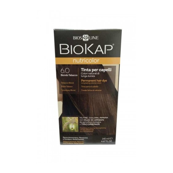 Bios Line Biokap Nutricolor Tinta Per Capelli N.6.0 Biondo Tabacco