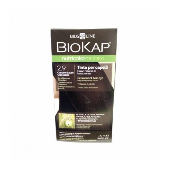 Bios Line Biokap Nutricolor Delicato Tinta Per Capelli N.2.9 Castano Scuro Cioccolato