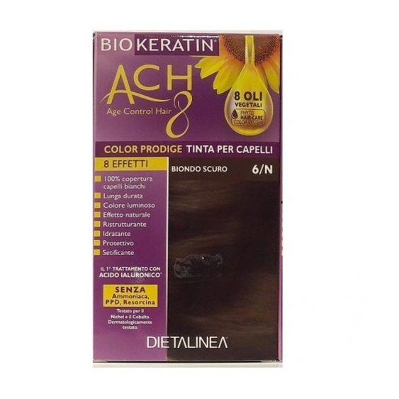 Dietalinea Biokeratin Ach 8 Color Prodige Tinta N. 6/N Biondo Scuro