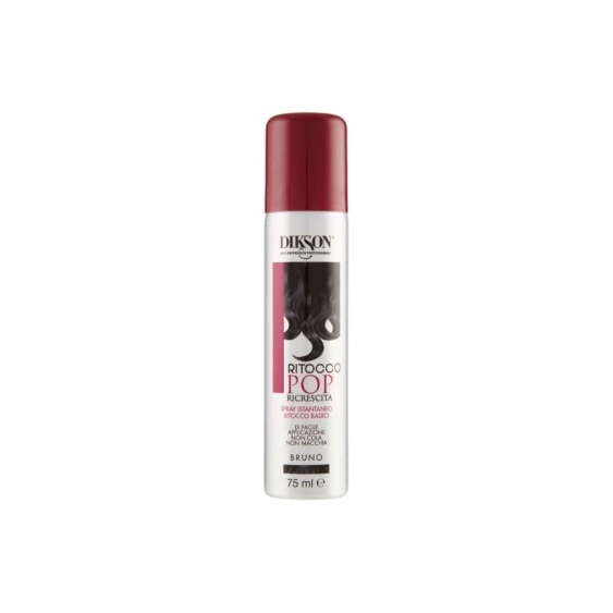 Dikson Ritocco Pop Ricrescita Spray Istantaneo Ritocco Radici Bruno 75 Ml