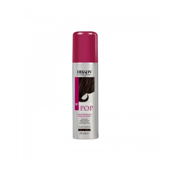 Dikson Ritocco Pop Ricrescita Spray Istantaneo Ritocco Radici Castano 75 Ml