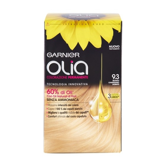 Garnier Olia Colorazione Permanente Senza Ammoniaca N. 9.3 Biondo Chiarissimo Dorato