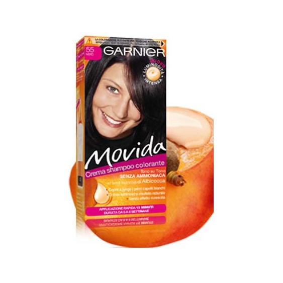 Garnier Movida Crema Shampoo Colorante Semi Permanente N. 55 Nero