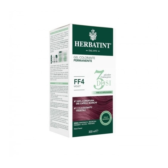 Herbatint 3 Dosi Gel Colorante Permanente 300 Ml Ff4 Violet