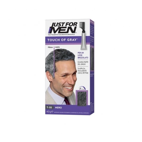 Just For Men Touch Of Grey Trattamento Colorante Uomo Nero 40 G