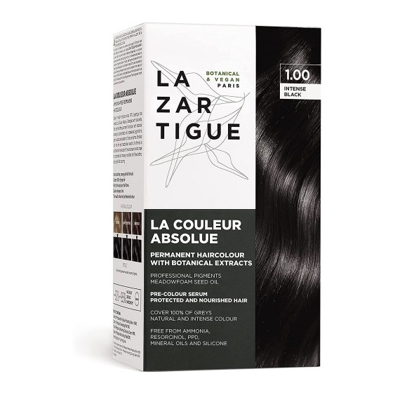 Lazartigue La Couleur Absolue Colorazione Permanente N. 1.00 Nero Intenso