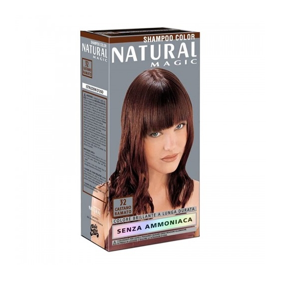 Natural Magic Shampoo Color Tinta Per Capelli A Lunga Durata N. 32 Castano Ramato