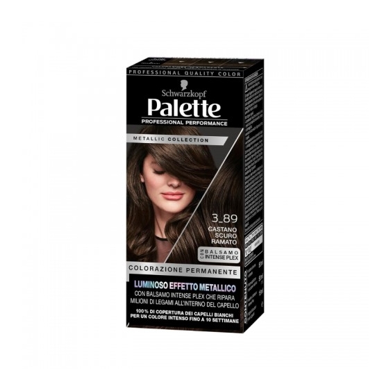 Palette Metallic Collection Colorazione Permanente N. 3_89 Castano Scuro Ramato